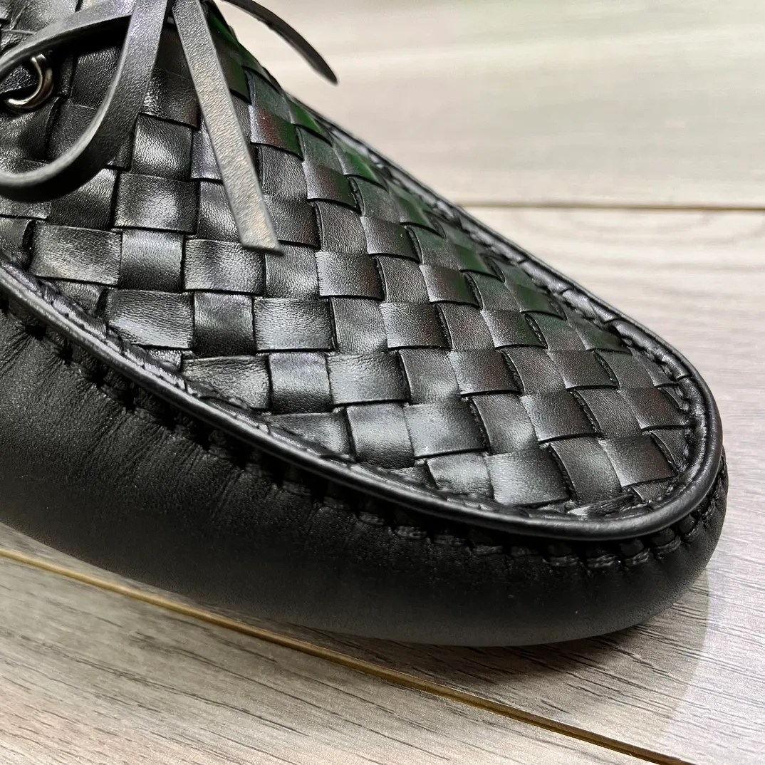Factory price 420💵BV new men's shoes original replica👉👉High-end men's casual beanie shoes/💞driving shoes! 🔊Upper imported cowhide woven, ☑️Sheepskin lining, one-step design, light and smart ☮☮Suitable for all kinds of travel, exclusive new style, real shot, size 38-44, (45 can be customized)